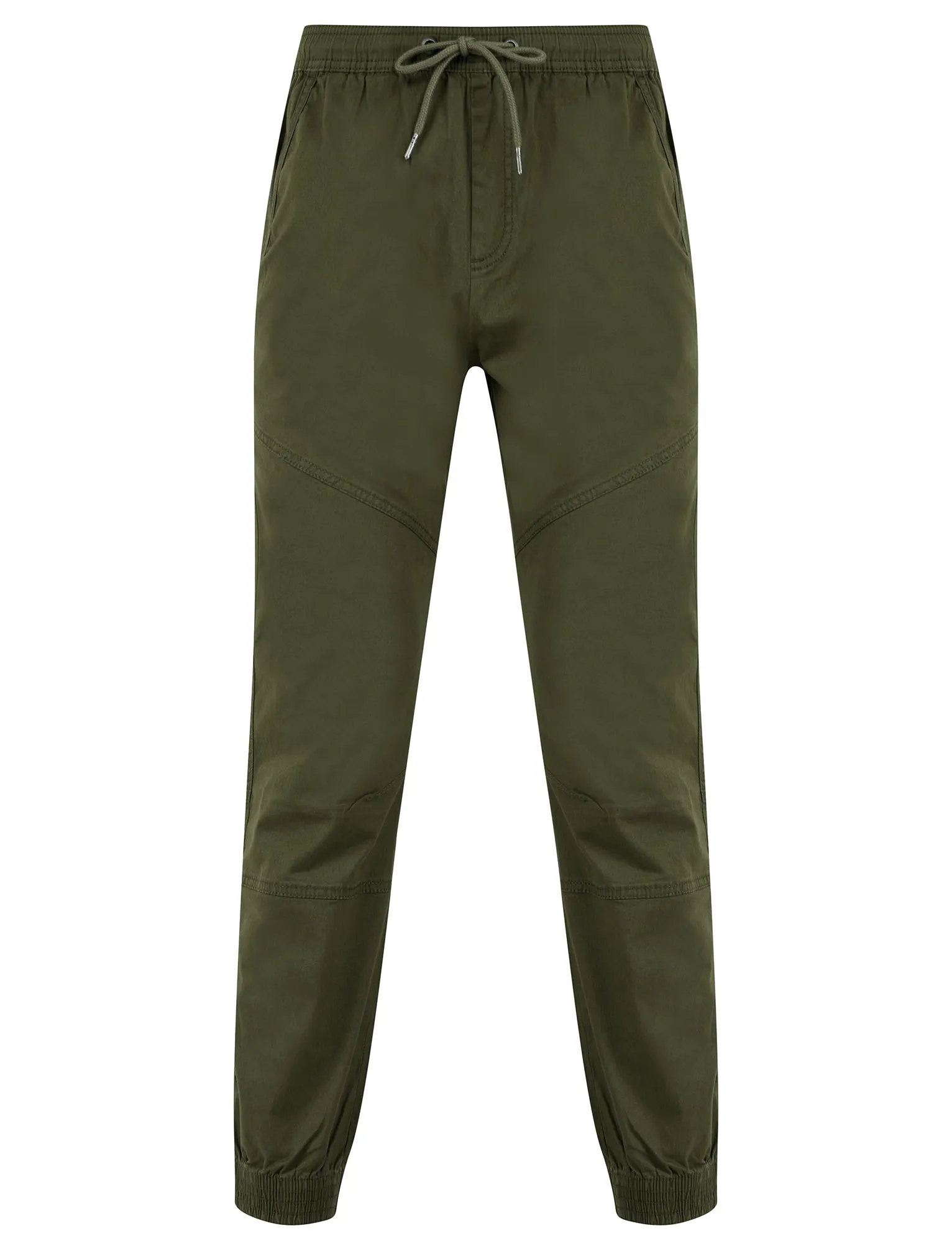 Portmany 2 Stretch Cotton Twill Cuffed Cargo Jogger Pants in Grape Leaf - Tokyo Laundry