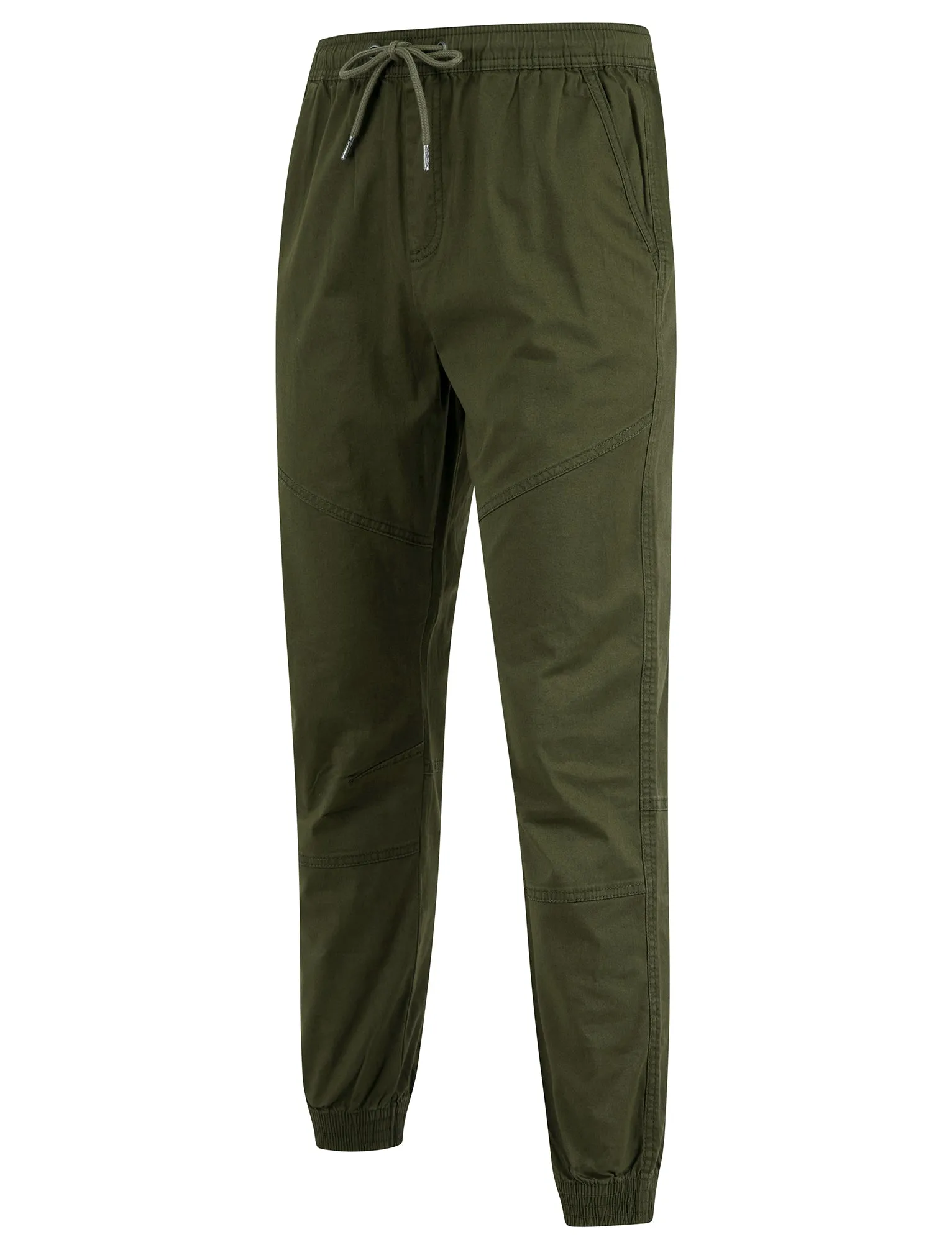 Portmany 2 Stretch Cotton Twill Cuffed Cargo Jogger Pants in Grape Leaf - Tokyo Laundry