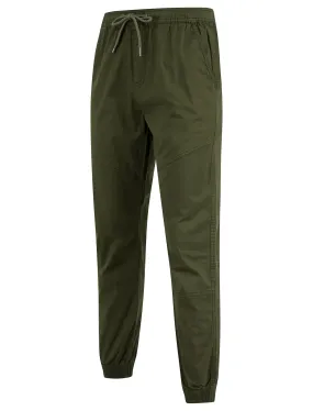 Portmany 2 Stretch Cotton Twill Cuffed Cargo Jogger Pants in Grape Leaf - Tokyo Laundry