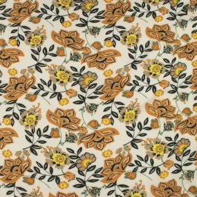 Printed Crinkled Yoryu - DELILAH - 023 - Ochre