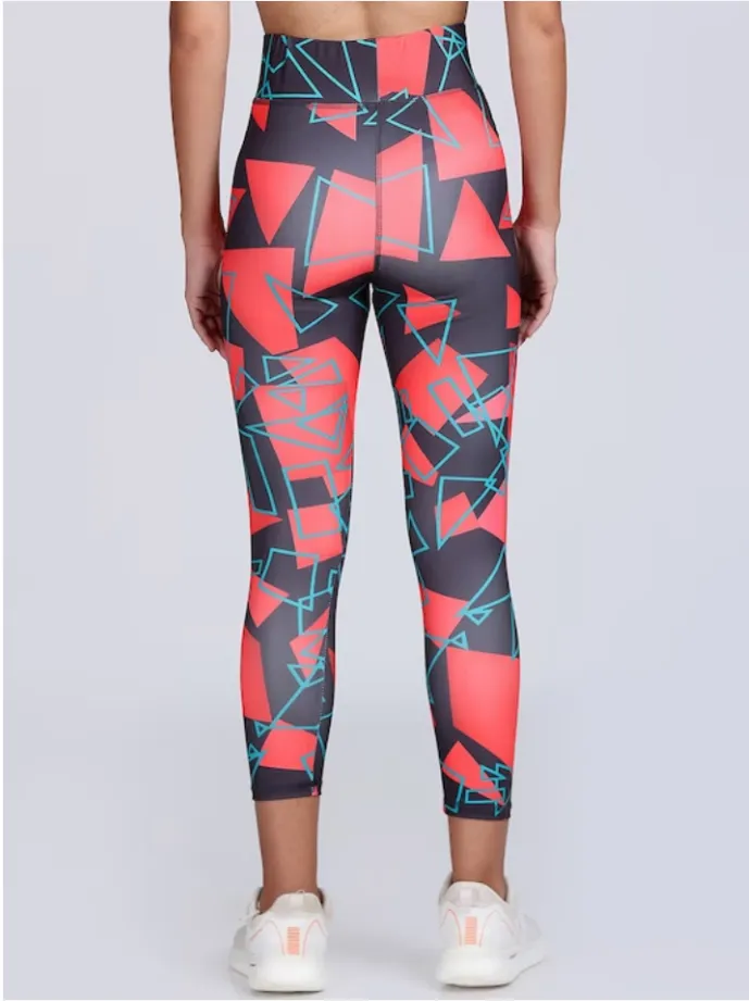 "Women's 4-Way Stretch Yoga Pants with Dynamic Graphic Print – Unleash Style and Flexibility!"