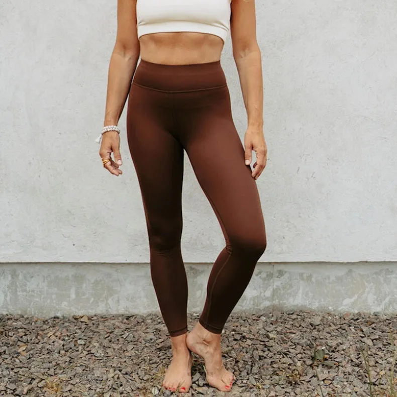 Recycled Yoga Leggings “Nutmeg”