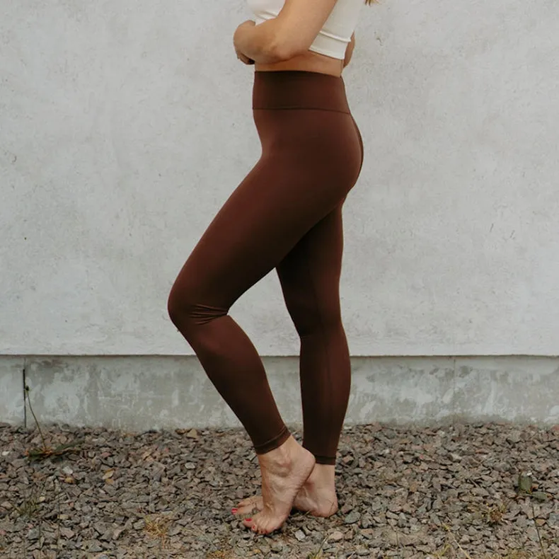 Recycled Yoga Leggings “Nutmeg”