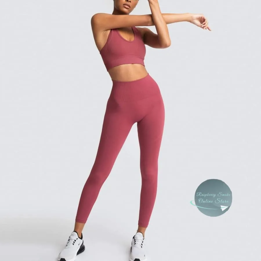 Seamless Two Piece Exercise Leggings