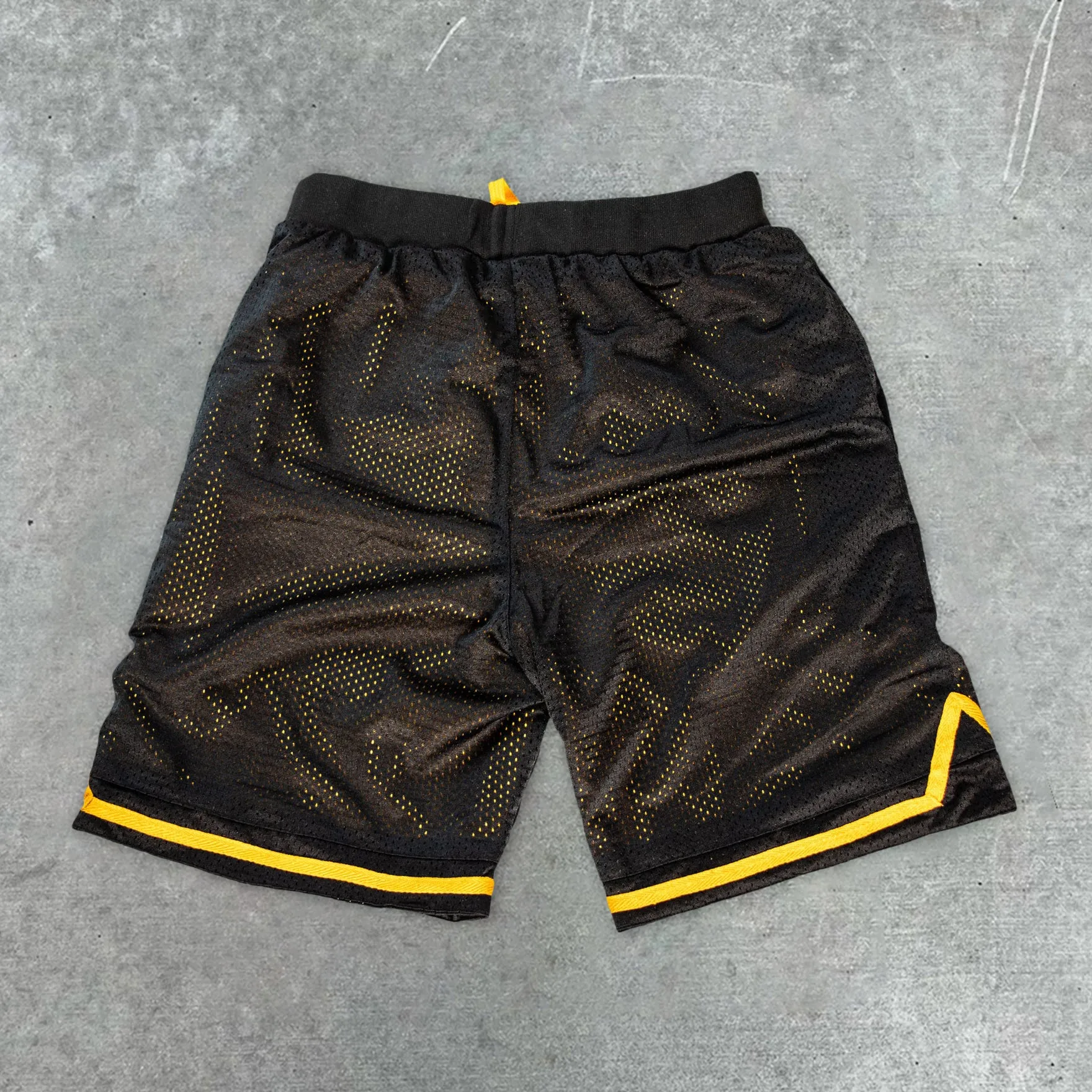 Stylish preppy tiger print track shorts