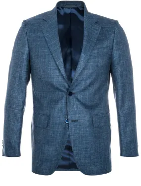 Teal Wool & Linen Blend Blazer Teal