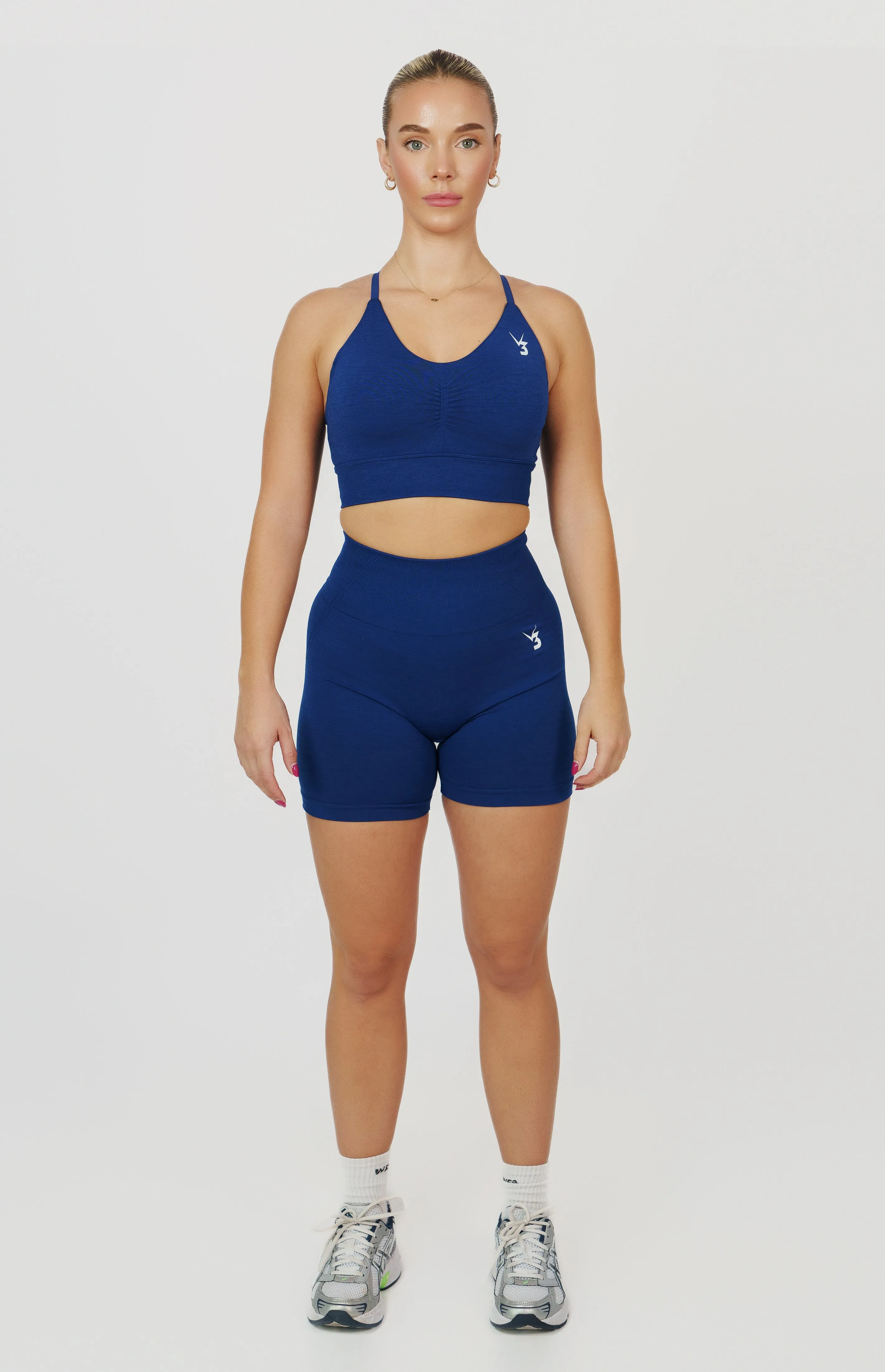 Tempo Seamless Scrunch Shorts - Midnight Blue