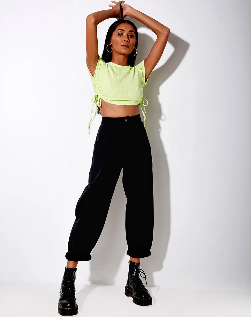 Tiner Crop Top in Lime