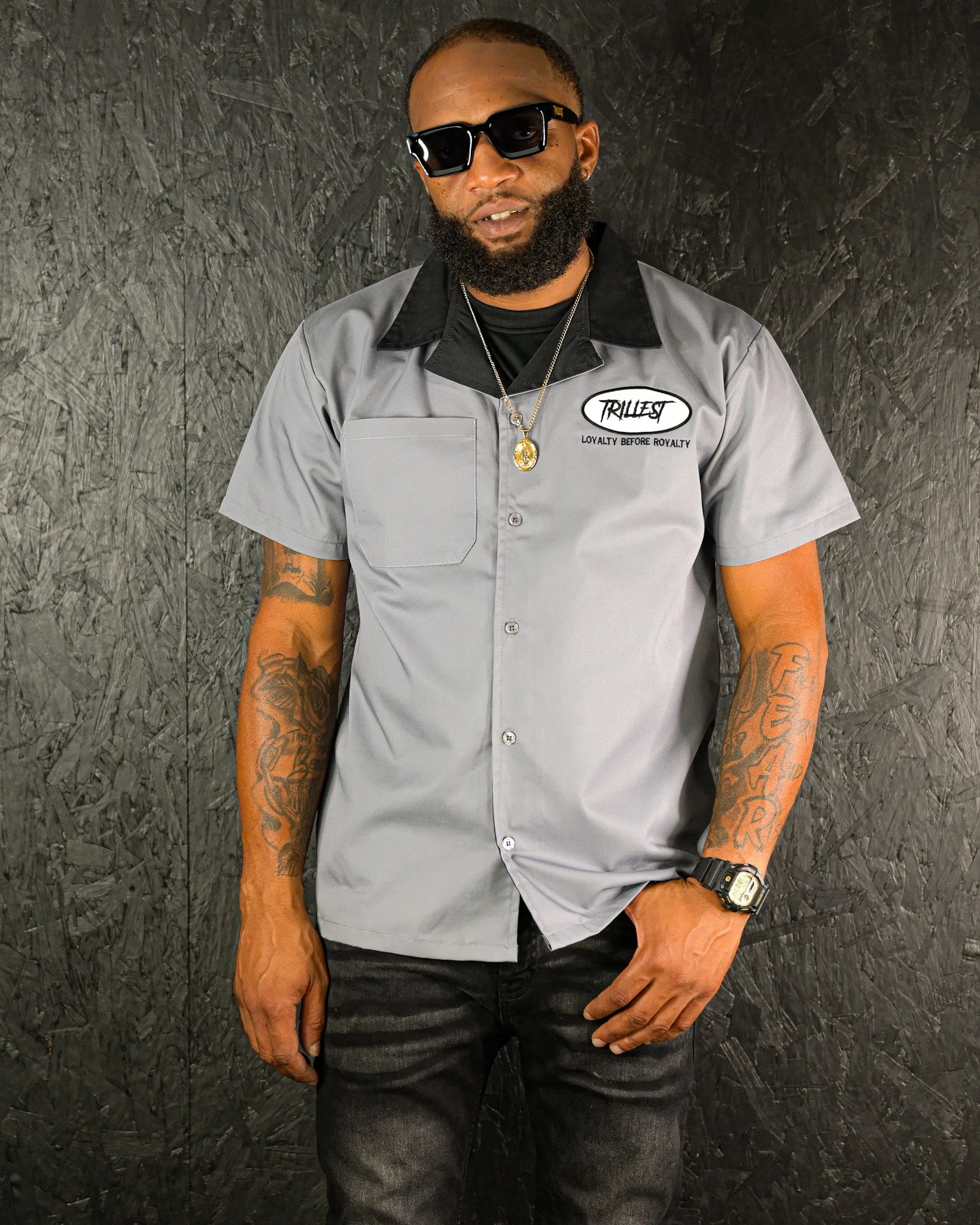 Trillest Workshirt - Gray/Black