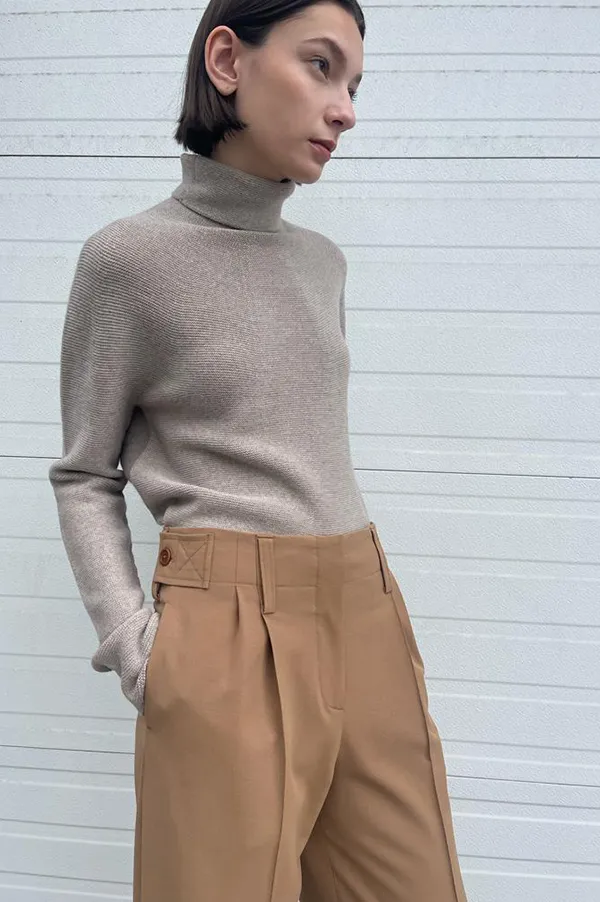 Ulla Wide Leg Trousers in Camel