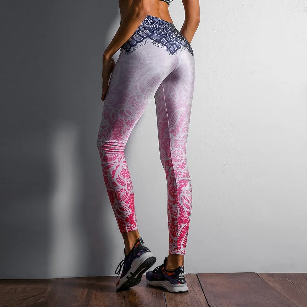 VenusFox High Waist Mandala Fitness Leggings