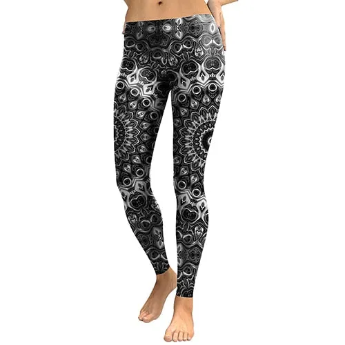 VenusFox High Waist Mandala Fitness Leggings