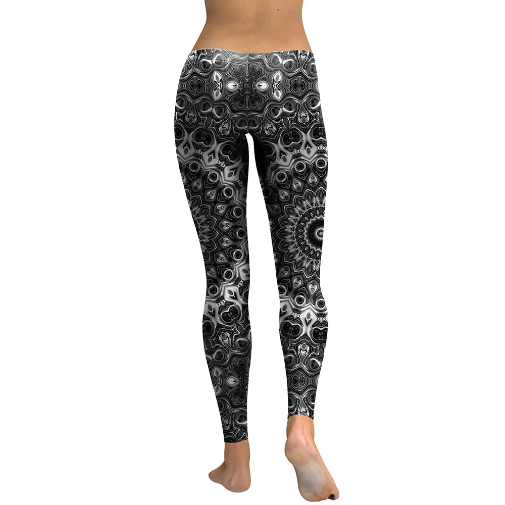 VenusFox High Waist Mandala Fitness Leggings