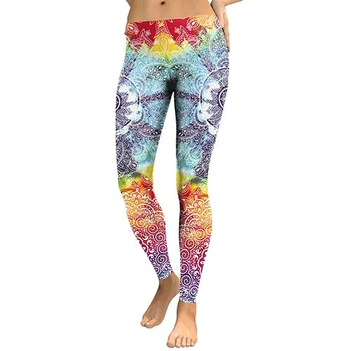 VenusFox High Waist Mandala Fitness Leggings