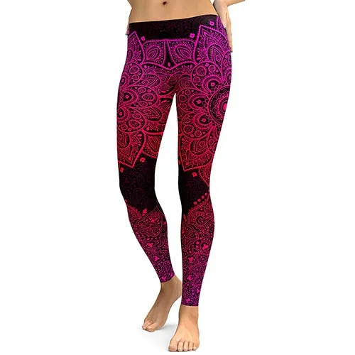 VenusFox High Waist Mandala Fitness Leggings