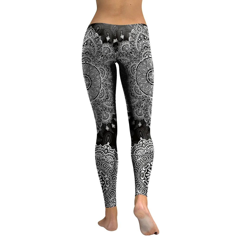 VenusFox High Waist Mandala Fitness Leggings