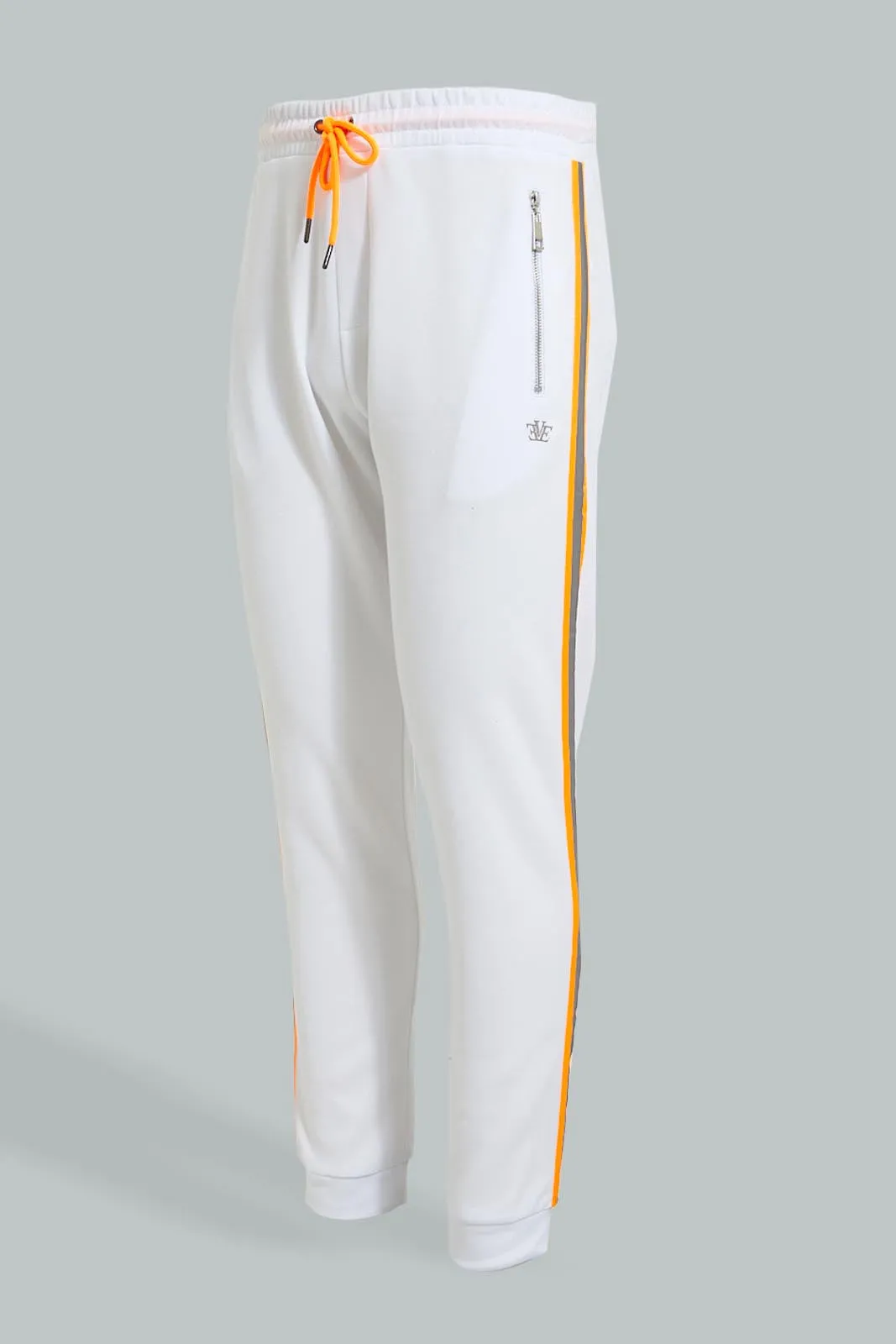 White Side Orange Stripe Jogger