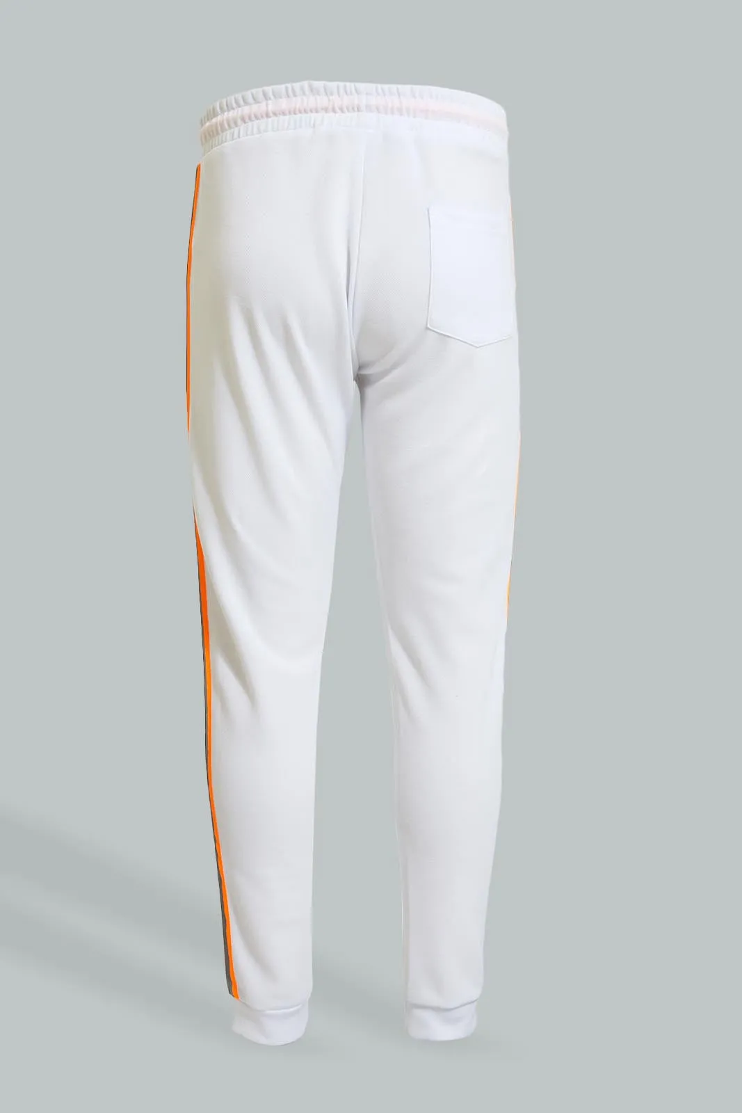 White Side Orange Stripe Jogger