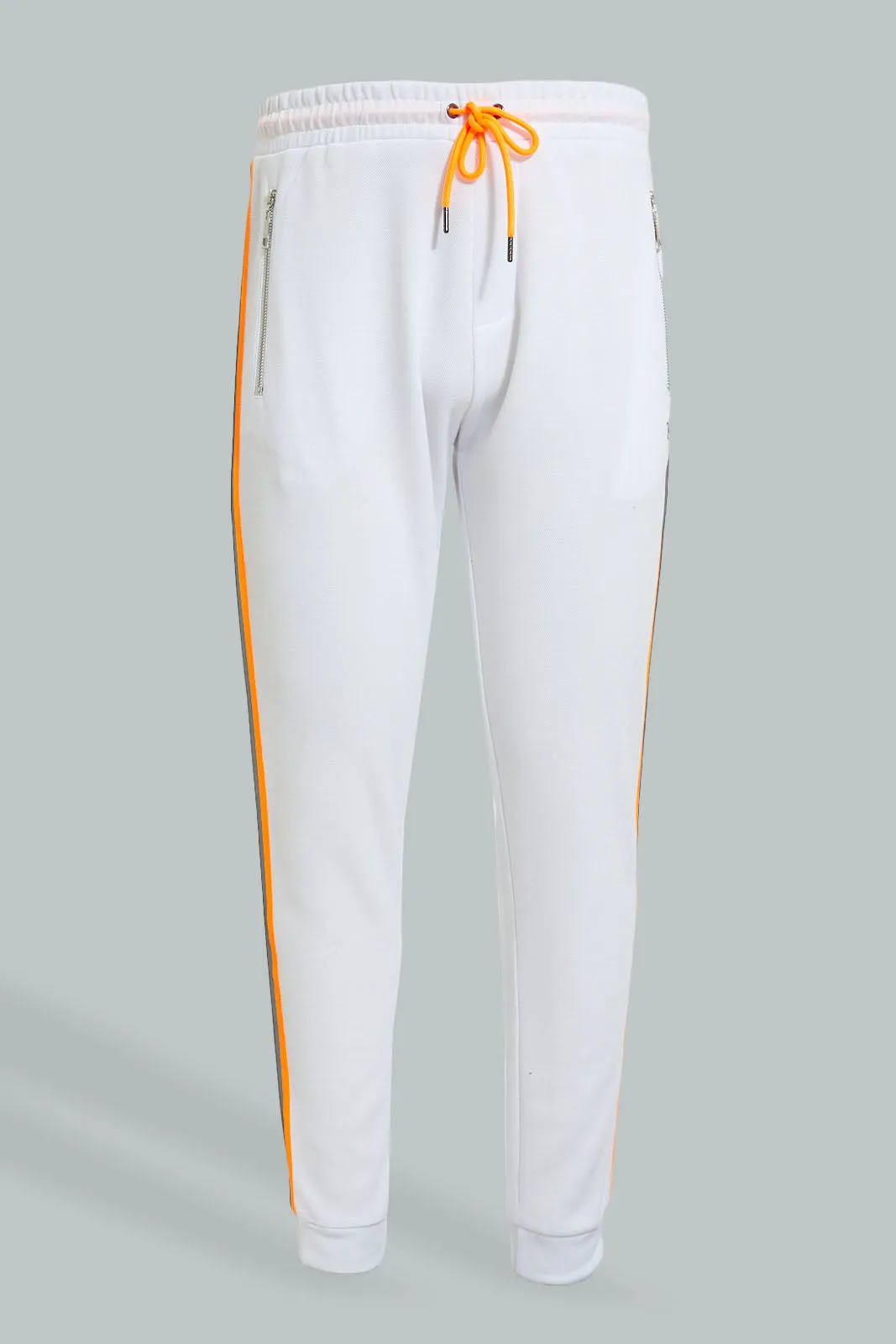 White Side Orange Stripe Jogger