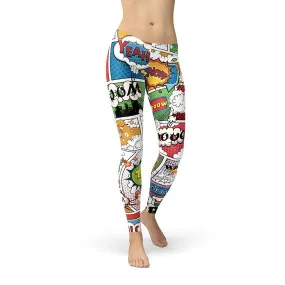 Women's Comic Book Leggings