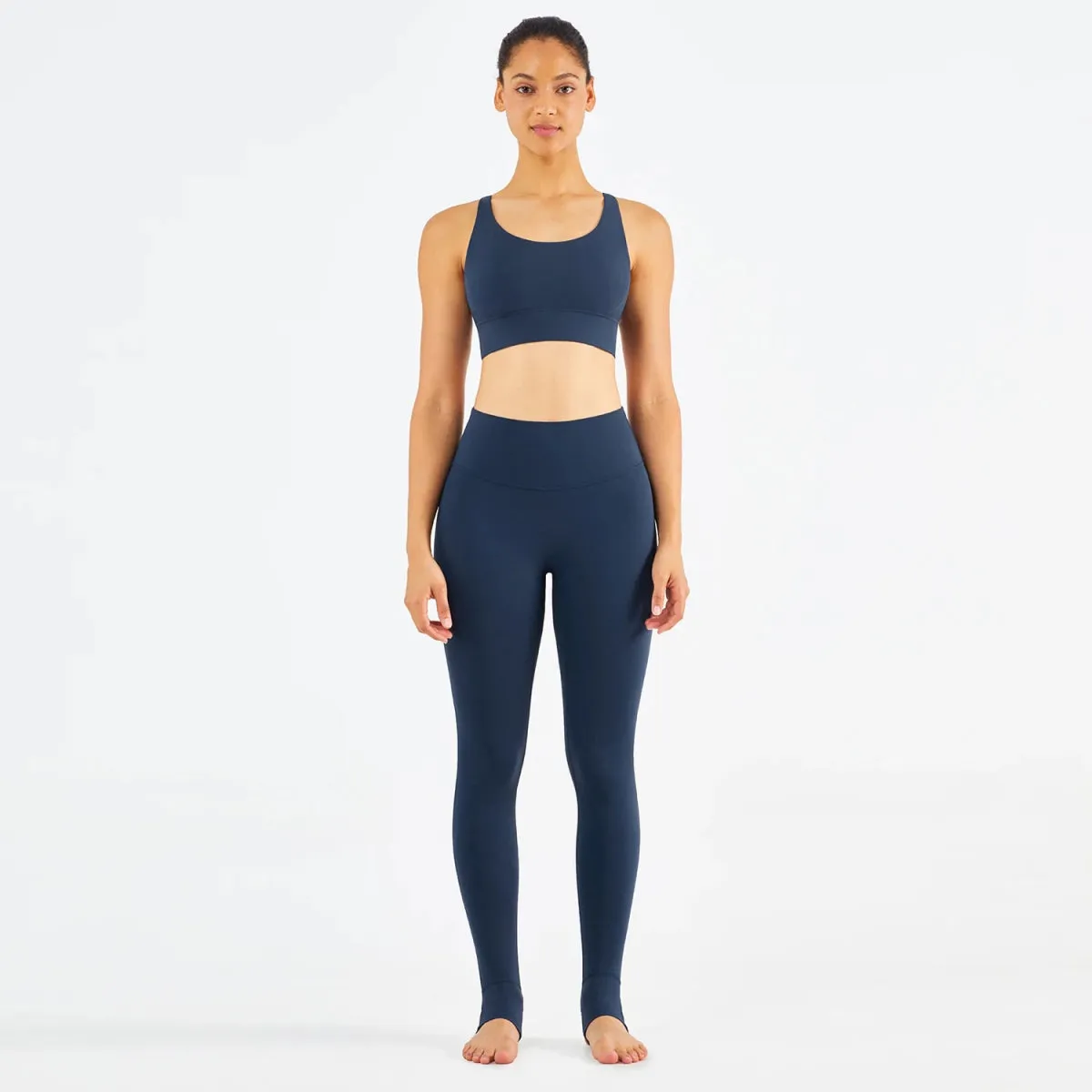 Women's Workout Leggings Set with Stirrup Design | Nylon/Spandex Mix in Multiple Options | Size 4-10 | WX1249-CK1428